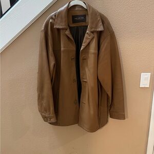 Men's Tan Leather Jacket